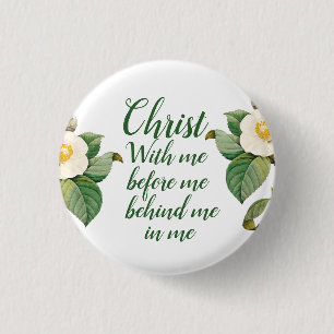 Elegant St. Patrick's Prayer Ronde Button 3,2 Cm