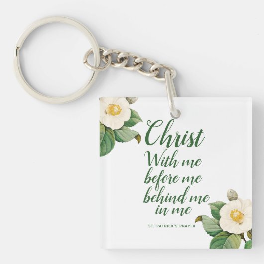 Elegant St. Patrick's Prayer Sleutelhanger (voorkant)
