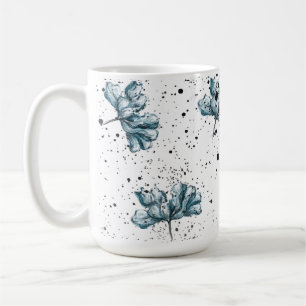 Elegant stalen blauw Florentijns ontwerp Koffiemok