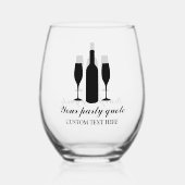 Elegant stamless wijnglas met aangepast ontwerp wijnglas zonder voet (Voorkant)