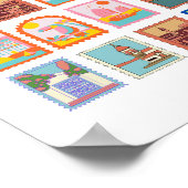 ELEGANT STAMPS ART Poster (Hoek)