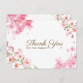 "Elegant Standard Postcard Carte de remerciements" (Devant / Derrière)