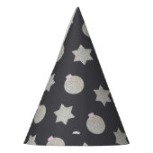 Elegant Star en Kerstmis Bauble Silver en Black Feesthoedjes (Links)