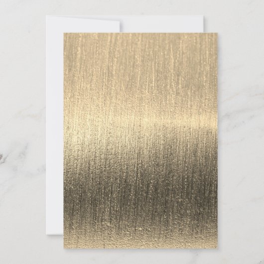 Elegant Starlight in een zwart-wit en goud Kaart (Achterkant)