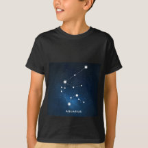 ELEGANT STARRY BLUE WATERVERF UNIVERSE - AQUARIUS