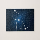 ELEGANT STARRY BLUE WATERVERF UNIVERSE - SCORPIO LEGPUZZEL (Horizontaal)