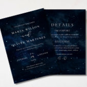 Elegant Starry night Wedding invitation Modern