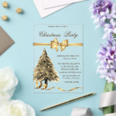 Elegant Stars Christmas Tree ,Bow, Christmas Party Acryl Uitnodigingen (Insitu (Huwelijk))
