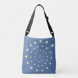 Elegant Stars Spiral op wonderbaarlijk blauw Crossbody Tas