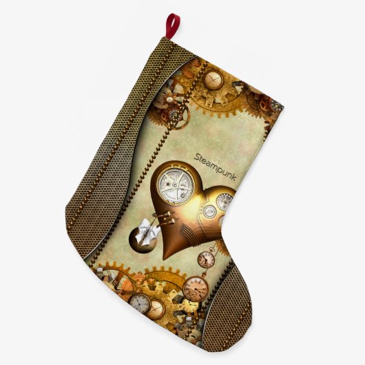 Elegant steampunk grote kerstsok (Voorkant (Hangend))
