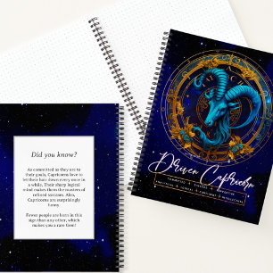 Elegant Steenbok Zodiac Sign Hemels Notitieboek