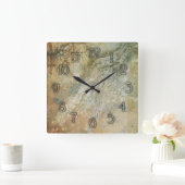 Elegant-steenwandklok Vierkante Klok (Huis)