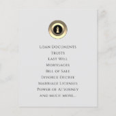 Elegant stempel stempel stempel op klasse flyer (Achterkant)