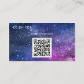 elegant sterrenstelsel visitekaartje (Achterkant)