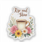 Élégant Sticker De Coupe De Café (Devant)