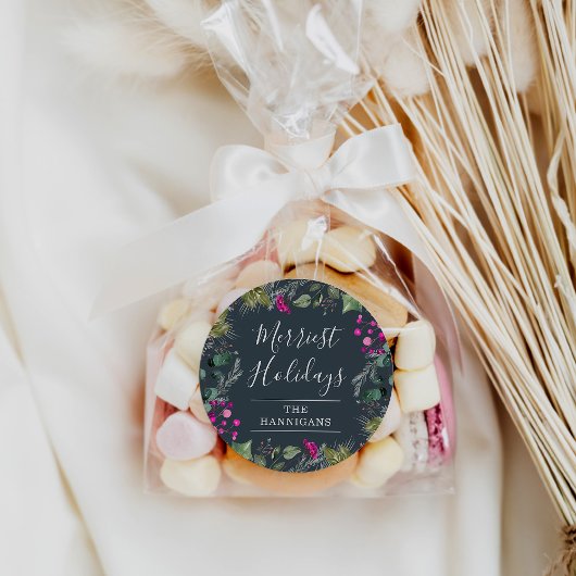 Élégant Sticker de Noël Joyeux