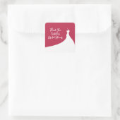 Élégant Sticker Fête des mariées viva magenta (Sac)