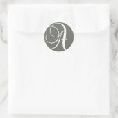 Élégant Sticker Mariage blanc au charbon de bois M (Sac)