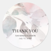 Élégant Sticker Mariage Floral (Devant)