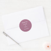 Élégant Sticker Mariage Mauve (Enveloppe)