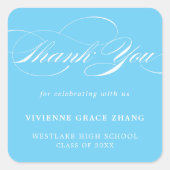 ÉLÉGANT STICKER MERCI SCRIPT (Devant)