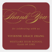 ÉLÉGANT STICKER MERCI SCRIPT (Devant)