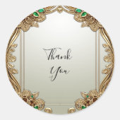 Élégant Sticker Ornate Or (Devant)