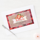 Élégant Sticker rond classique à la confiture de f (Enveloppe)