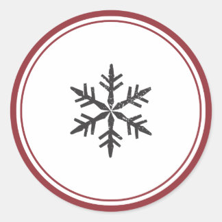 Élégant Sticker simple Flocon de neige