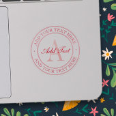 Élégant Sticker transparent de texte modifiable ro