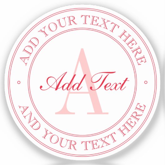 Élégant Sticker transparent de texte modifiable ro (Recto)