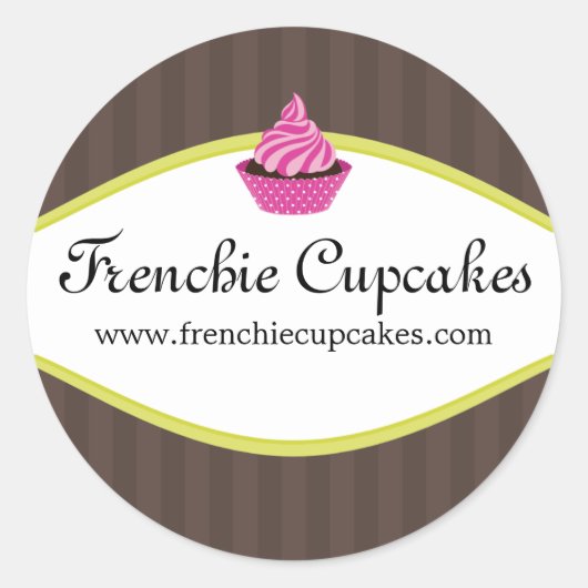 Élégant Stickers Boulangerie Cupcake (Devant)