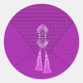 Élégant Stickers Tassel Rose (Devant)