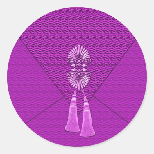 Élégant Stickers Tassel Rose (Devant)