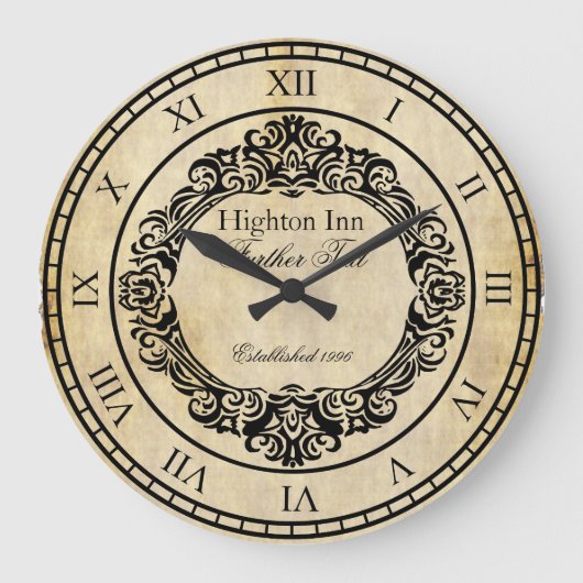 Elegant  stijl Aangepaste wandklok Grote Klok (Voorkant)