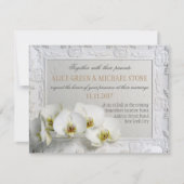 Elegant-stijl trouwuitnodiging kaart (Voorkant)