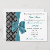elegant stijlvol aqua Corporate party Invitation Kaart (Voorkant)
