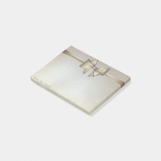 Elegant Stijlvol, Bow Post-it® Notes (Schuin)