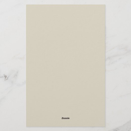 Elegant Stijlvol Chic Eenvoudig Handgeschrift Schr Briefpapier (Achterkant)