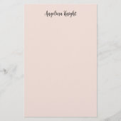 Elegant Stijlvol Chic Eenvoudig Handgeschrift Schr Briefpapier (Voorkant)