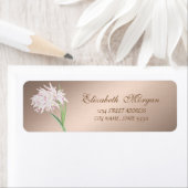 Elegant Stijlvol Chic Flower Adres Etiket (Insitu)
