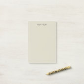 Elegant stijlvol chique eenvoudig handschrift post-it® notes (Op bureau)