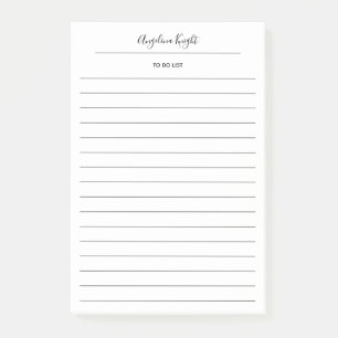 Elegant Stijlvol Chique Todo List Handschrift Scri Post-it® Notes