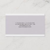 Elegant stijlvol design met moderne vormgeving visitekaartje (Achterkant)