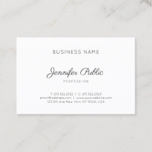 Elegant stijlvol design, professioneel, modern visitekaartje