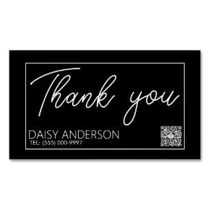 Elegant stijlvol Eenvoudig met witte langwerpige B Magnetisch Visitekaartje