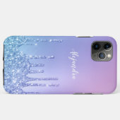 Elegant, stijlvol en paars glitter druppelaar Case-Mate iPhone case (Achterkant (horizontaal))