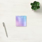 Elegant, stijlvol en paars glitter druppelaar post-it® notes (Kantoor)