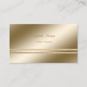 Elegant stijlvol, Faux Gold Glittery Striped Visitekaartje