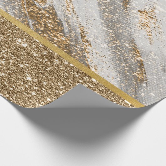 Elegant Stijlvol Glitter Shiny Cadeaupapier (Hoek)
